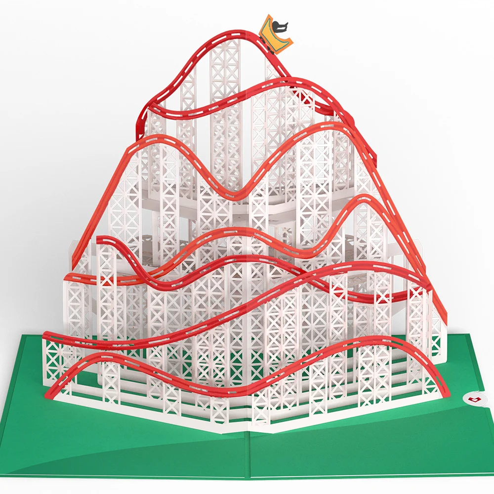 Lovepop Roller Coaster Pop-Up Card - Image 3