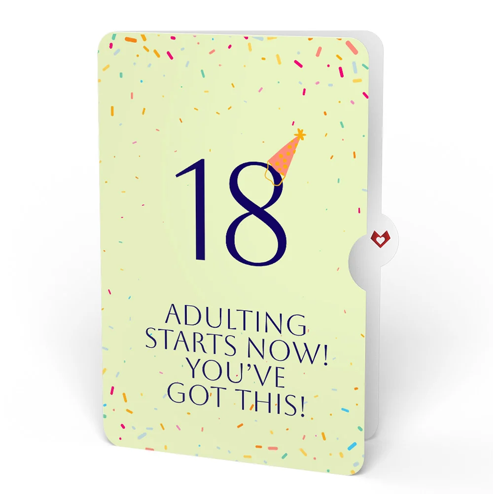 Lovepop Wishing You a Happy 18th Birthday Music and Lights Pop-Up Card and Party Hat Sentiment Set - Image 4