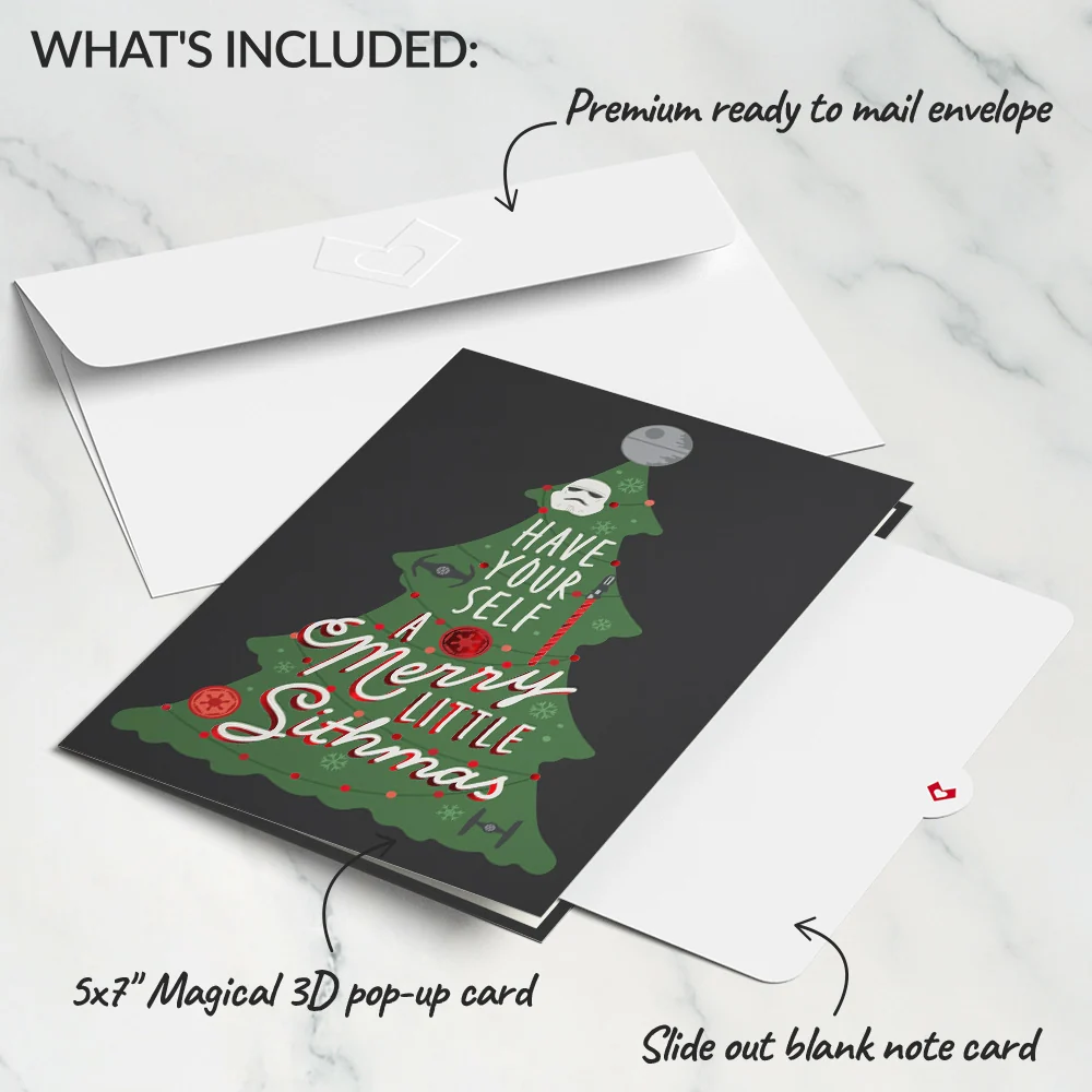 Lovepop Star Wars Darth Vader Merry Little Sithmas Pop-Up Card - Image 5
