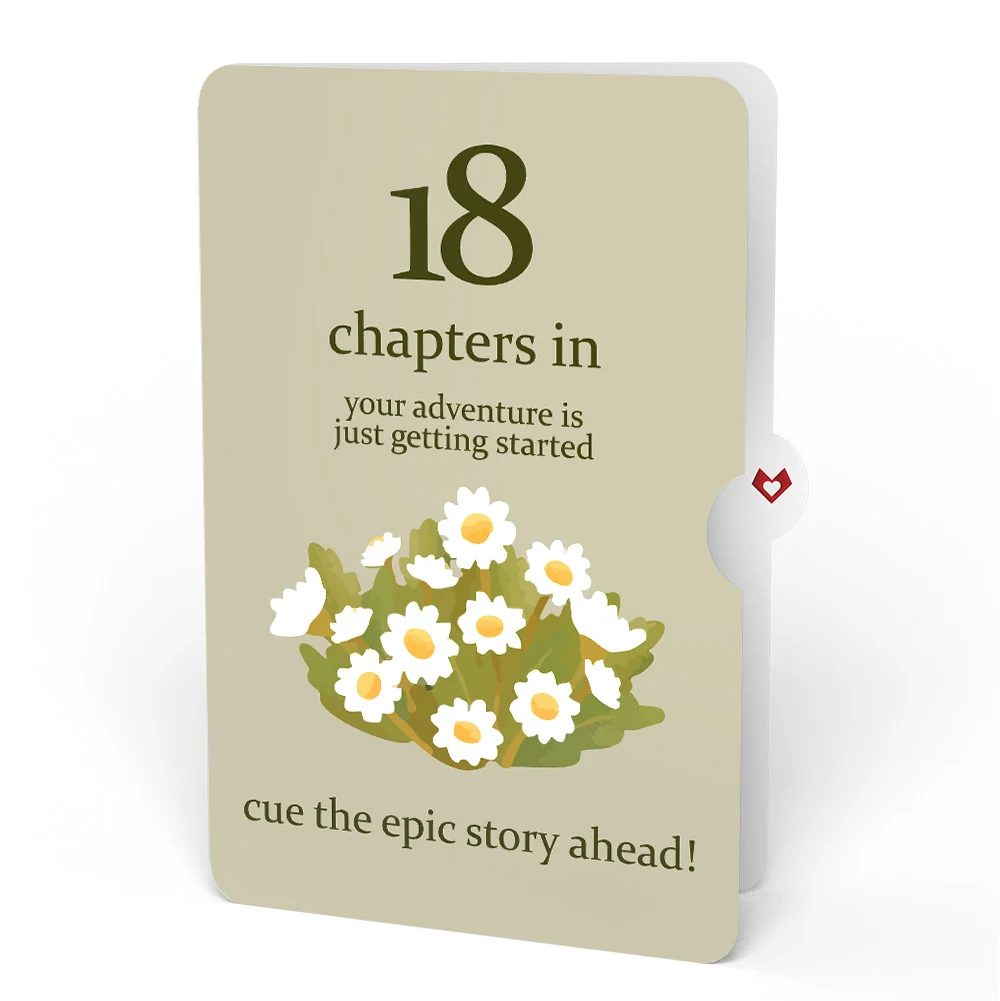 Lovepop Cheers to a New Chapter 18th Birthday Pop-Up Card and Sentiment Set Cream - Image 4