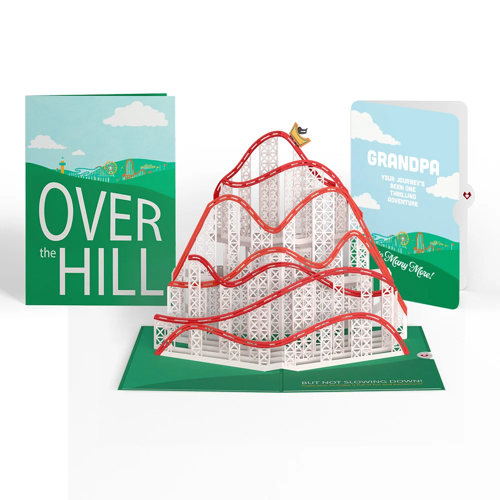 Lovepop Over the Hill Birthday Pop-Up Card and Sentiment Set for Grandfather