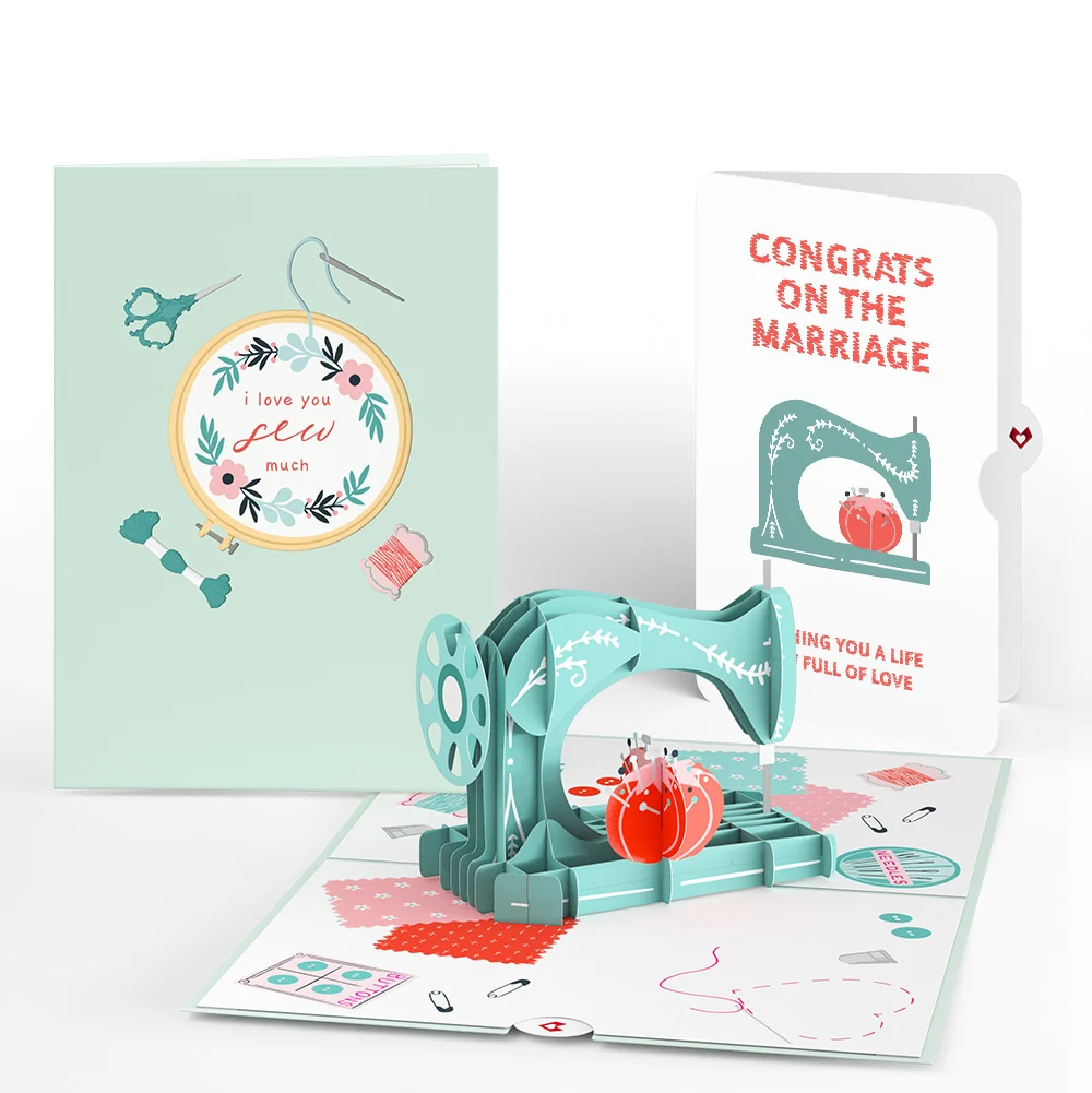 Lovepop Love You Sew Much Wedding Pop-Up Card and Sentiment Set