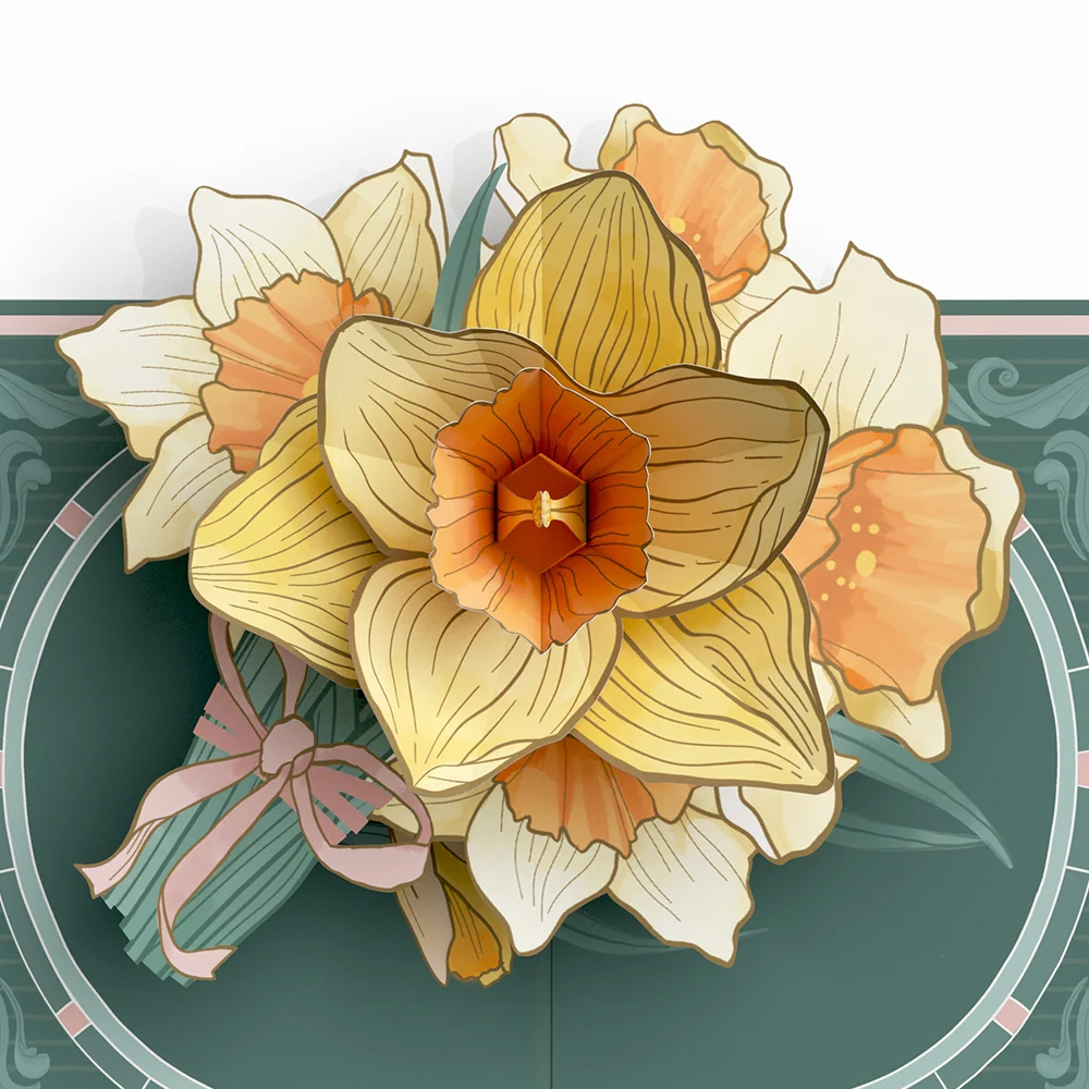 Lovepop Daffodils in Bloom Pop-Up Card & Luxe Bouquet Bundle - Image 3