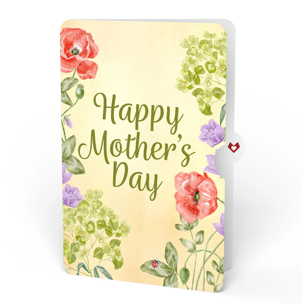 Lovepop Lovely Ladybug Mother’s Day Pop-Up Card and Sentiment Set Cream - Image 4