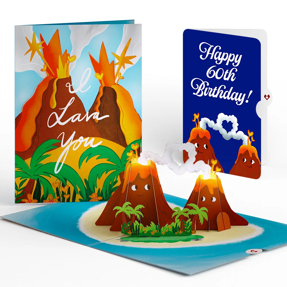 Lovepop I Lava You 60th Birthday Light-Up Pop-Up Card and Sentiment Set