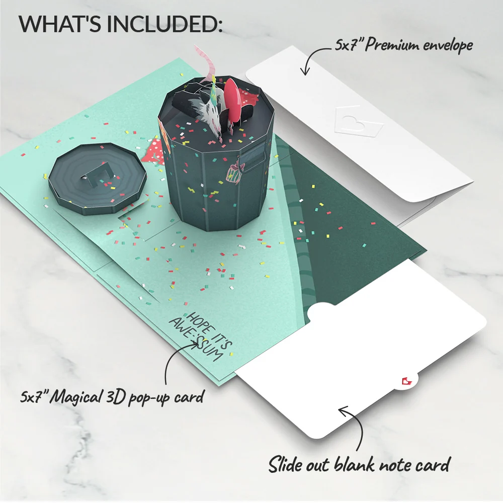Lovepop Awe-ssum Possum Birthday Pop-Up Card - Image 7