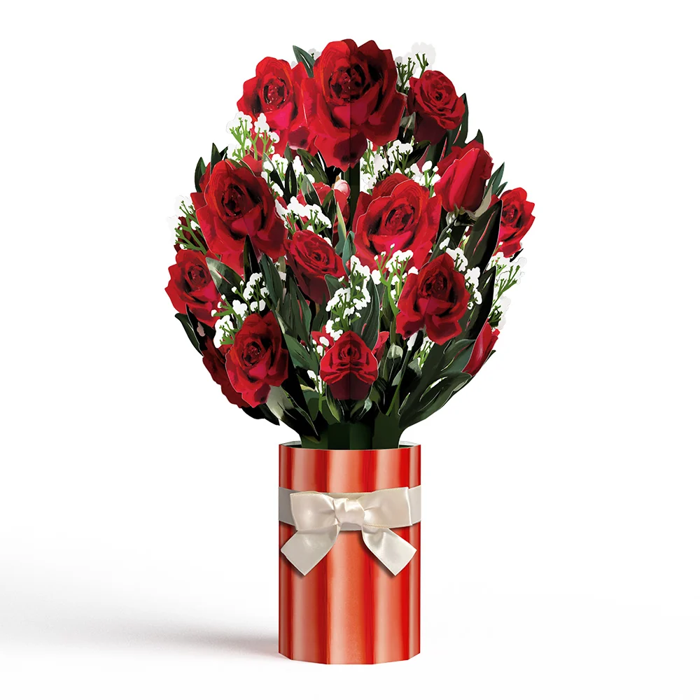 Lovepop Romantic Red Roses Bouquet - Image 3