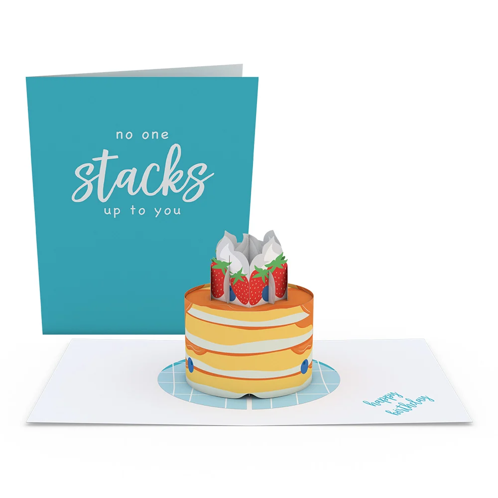 Lovepop Pancake Stacks Birthday Paperpop Card Scale
