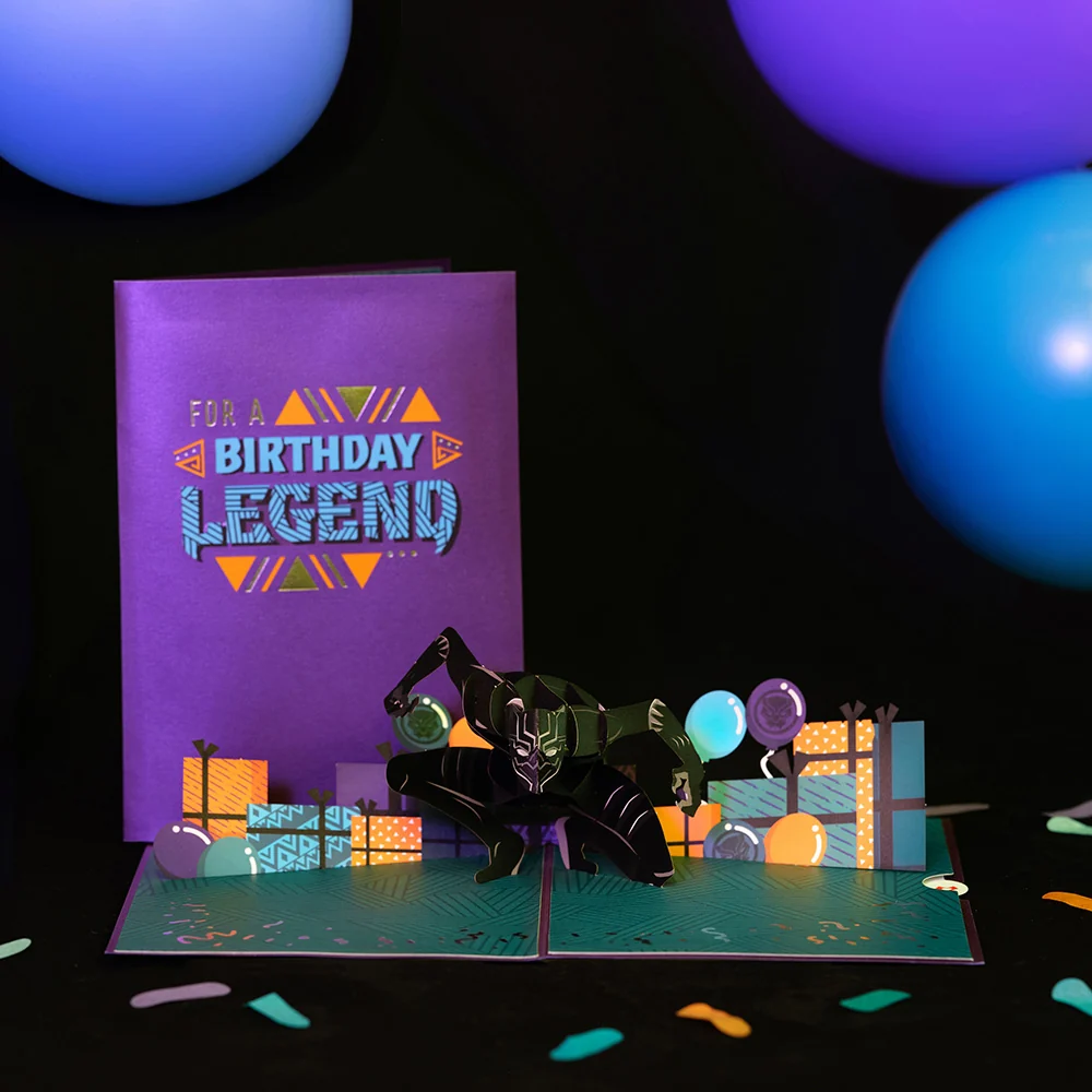 Lovepop Marvel's Black Panther Birthday Legend Pop-Up Card