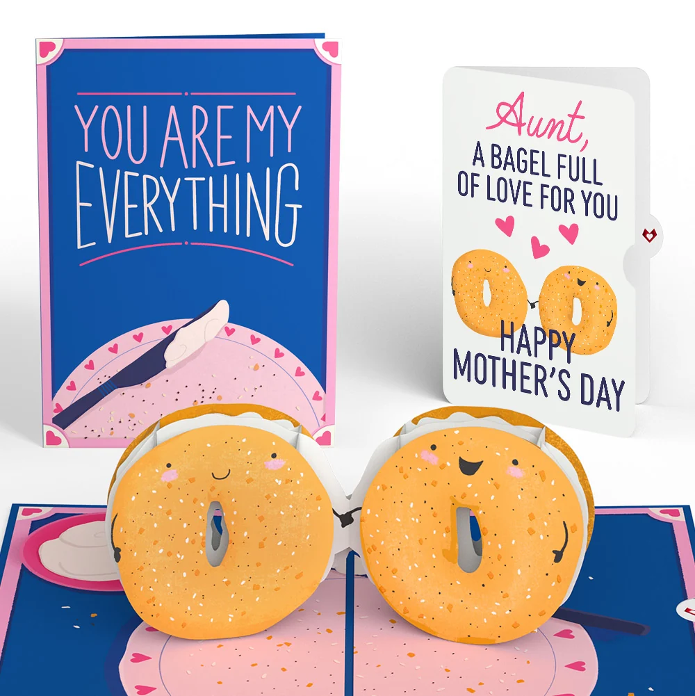 Lovepop You Are My Everything Bagel Mother’s Day Pop-Up Card and Sentiment Set for Aunt Plate