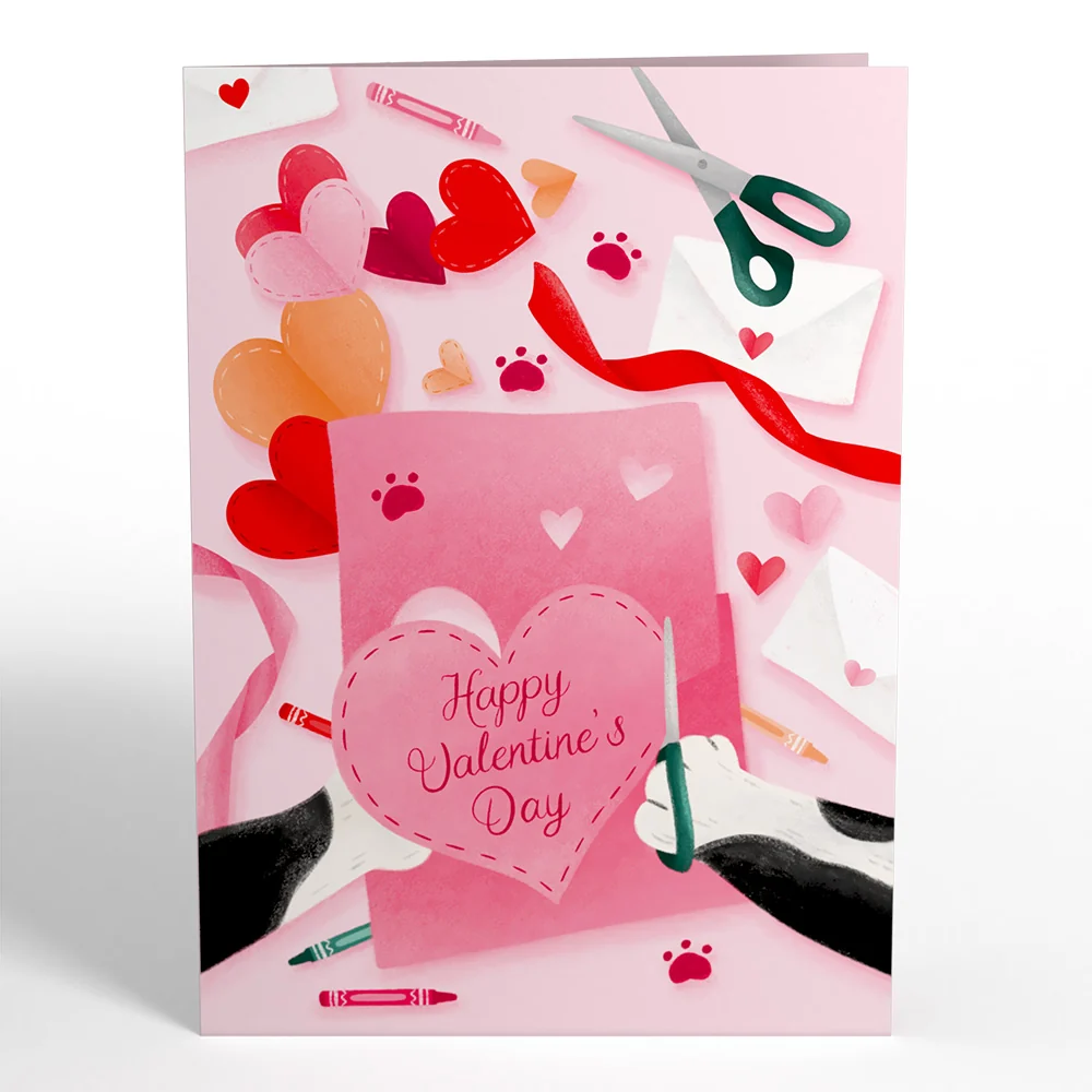 Lovepop Crafty Cat Valentine’s Day Surprise Pop-Up Card - Image 4