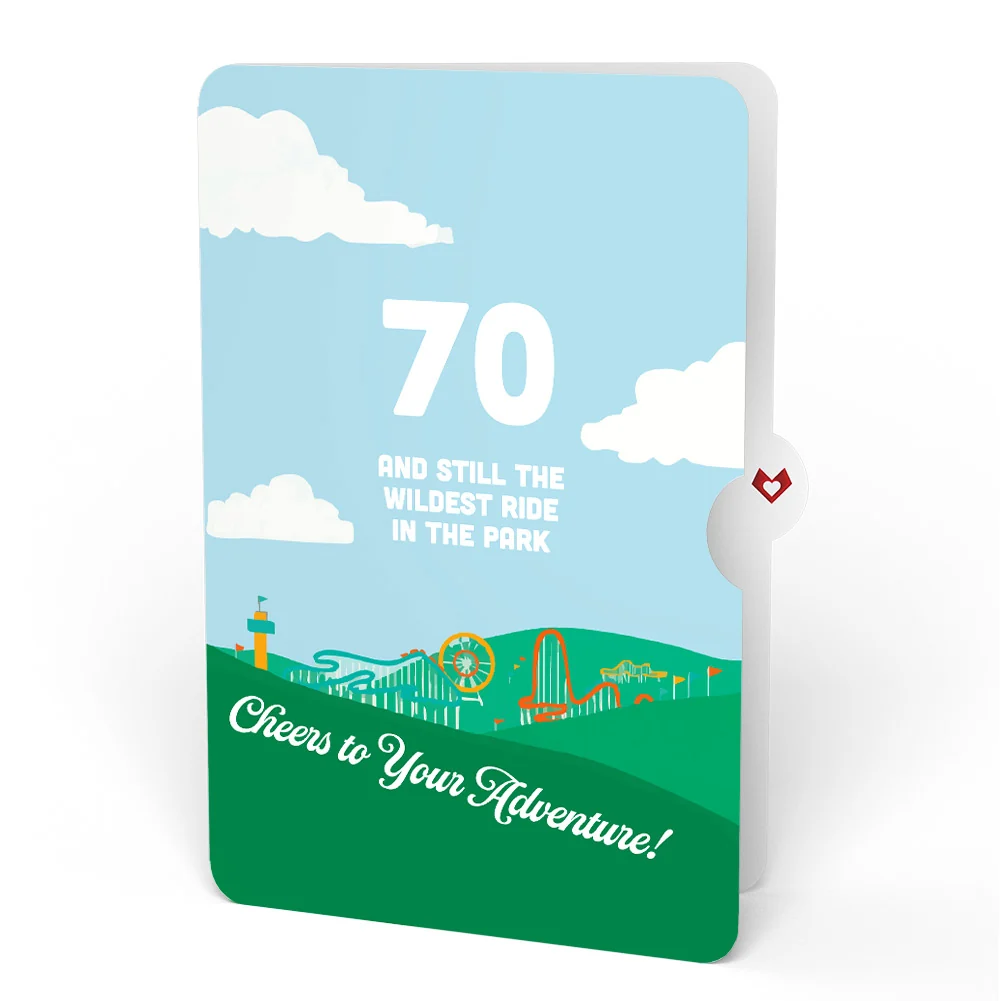 Lovepop Over the Hill 70th Birthday Pop-Up Card and Sentiment Set - Image 4