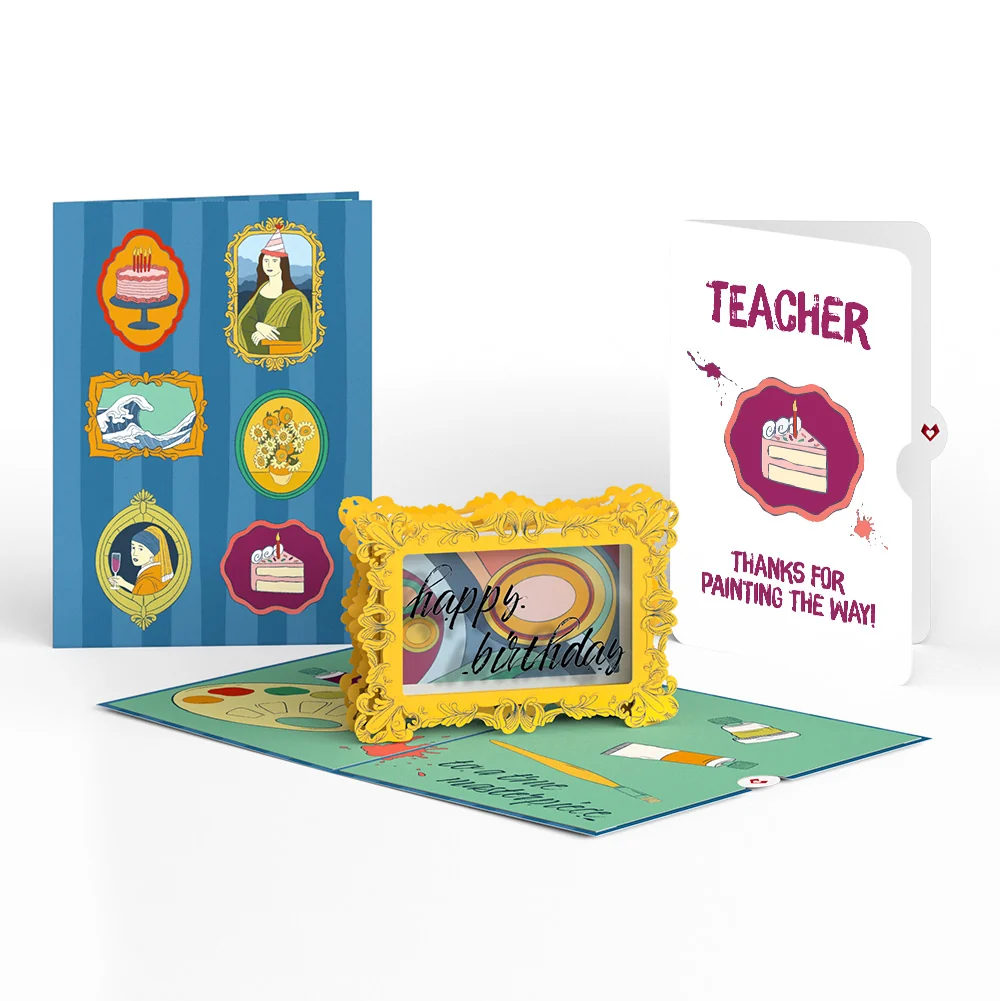 Lovepop Happy Birthday to a True Masterpiece Pop-Up Card and Sentiment Set for Teacher