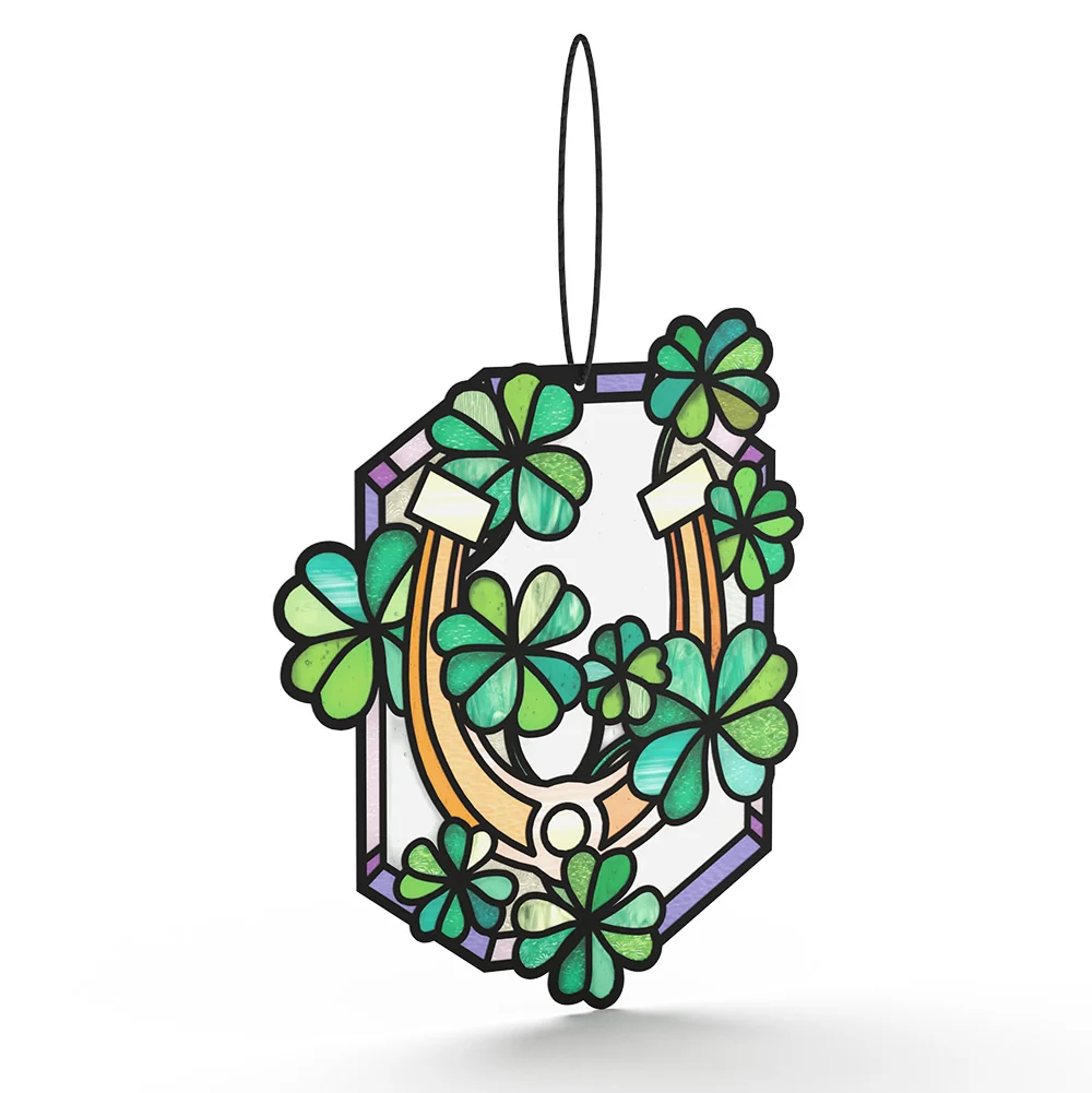 Lovepop Lucky Shamrock Birthday Suncatcher Card and Sentiment Set Glass - Image 3