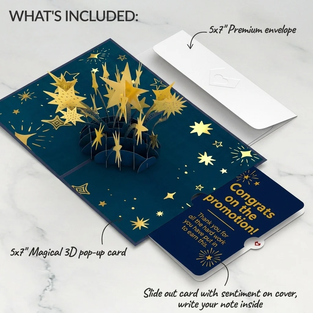 Lovepop You're a Star Pop-Up Card and Congrats on the Promotion Sentiment Set - Image 2