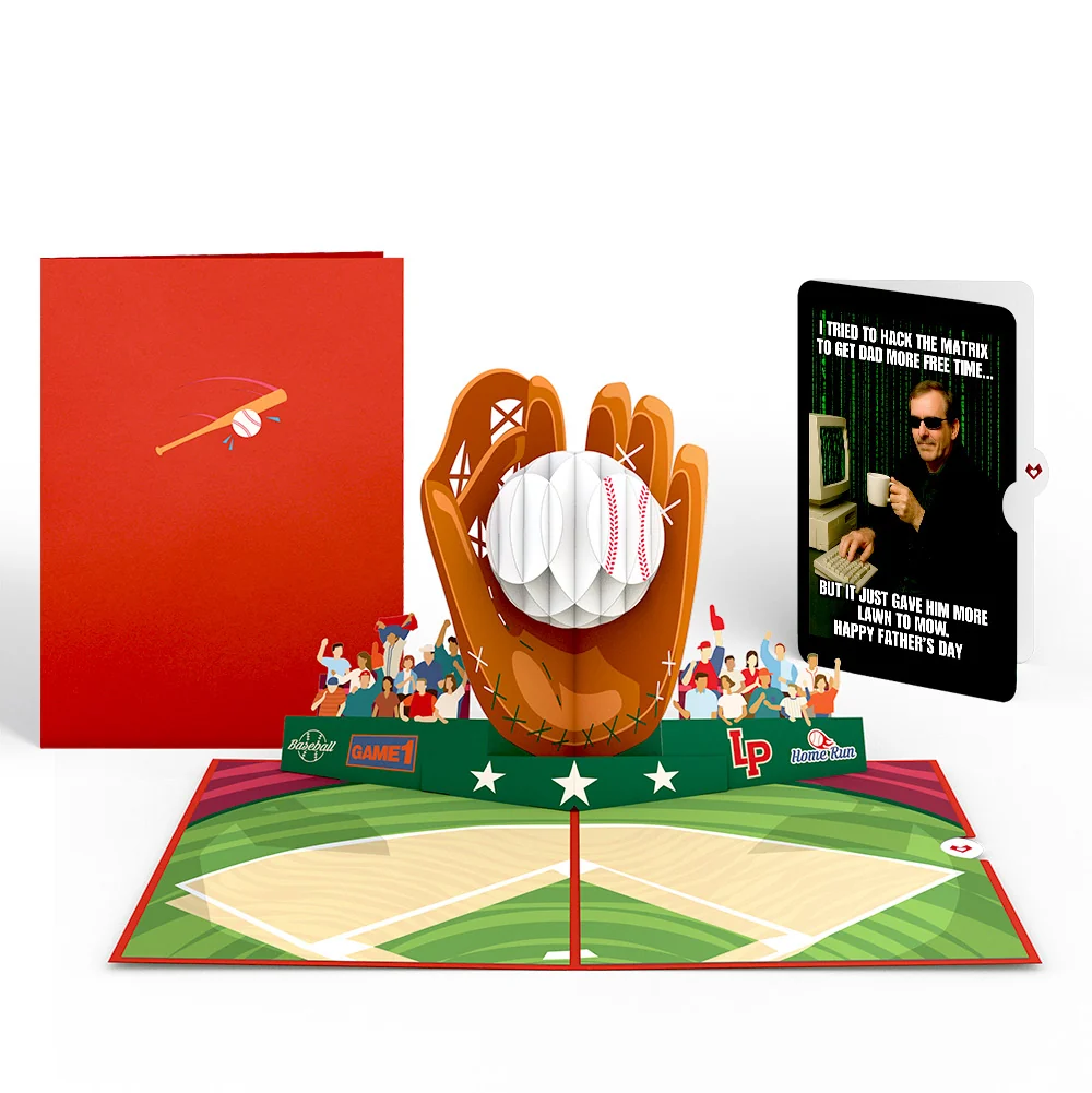 Lovepop Home Run Father's Day Pop-Up Card and Matrix Hacker Sentiment Set