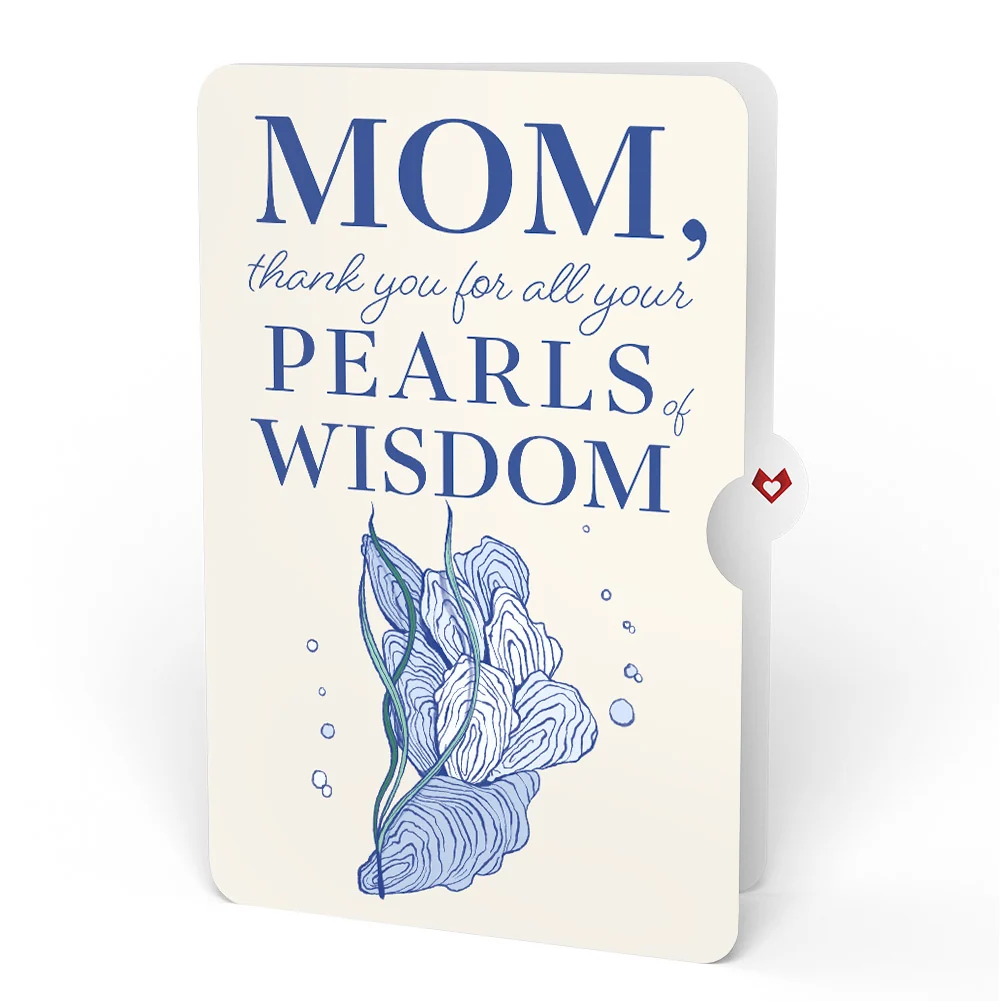 Lovepop Coastal Oysters Pop-Up Card and Sentiment Set for Mom Cream - Image 4
