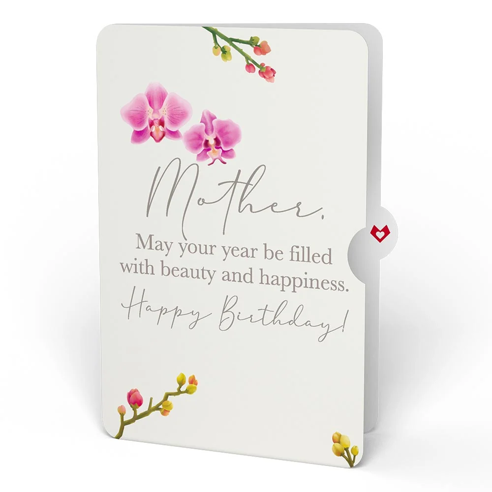 Lovepop Watercolor Orchid Birthday Pop-Up Card and Sentiment Set for Mother - Image 4