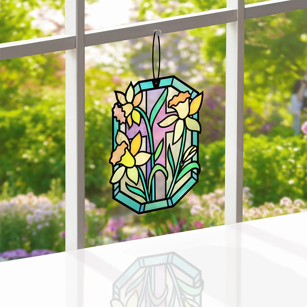 Lovepop Everlasting Daffodil Suncatcher Card