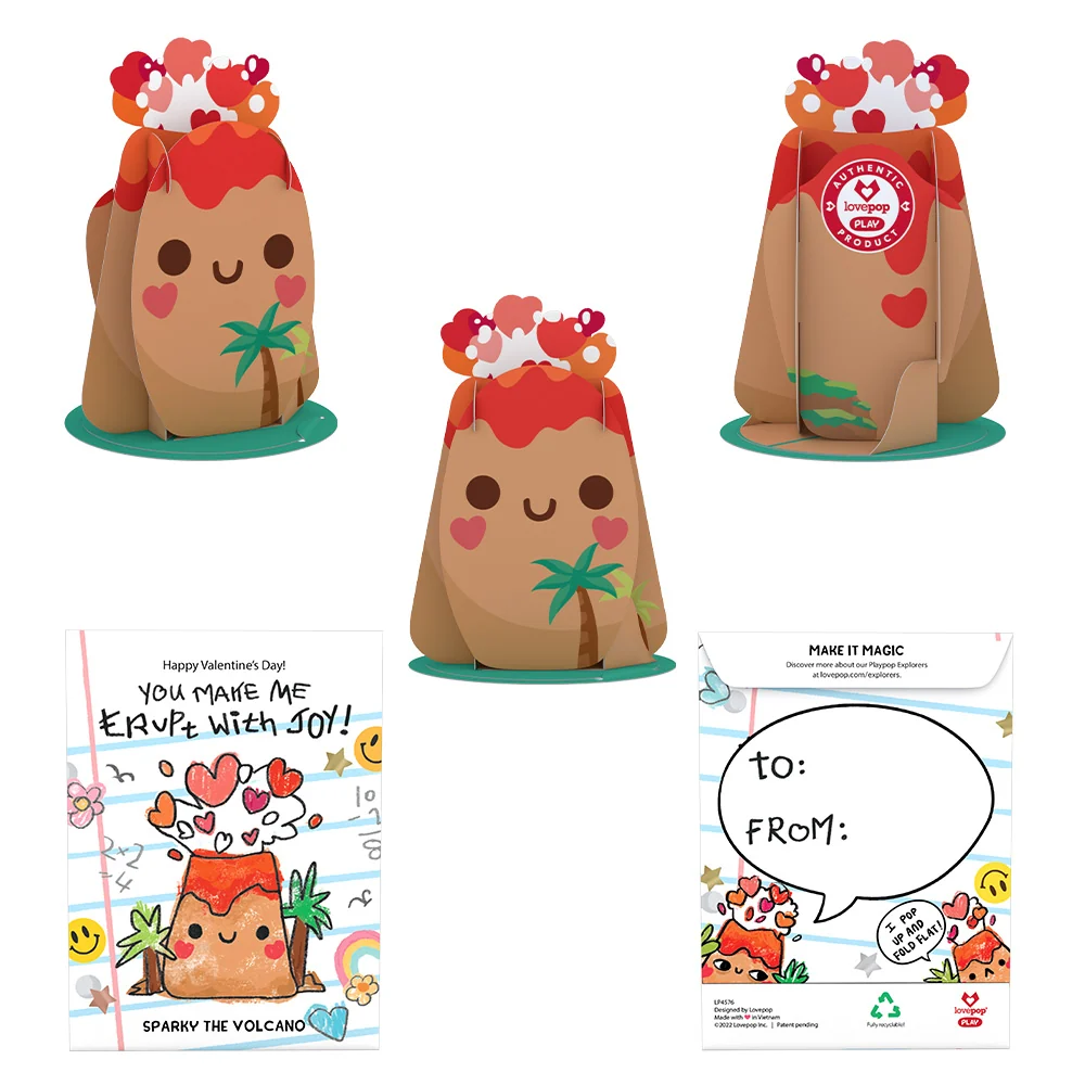 Lovepop Playpop Explorers: Assorted Valentine's for Kids 8-Pack - Image 11