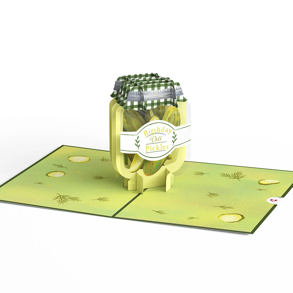 Lovepop Dill-lightful Birthday Pickles Pop-Up Card Jar - Image 4