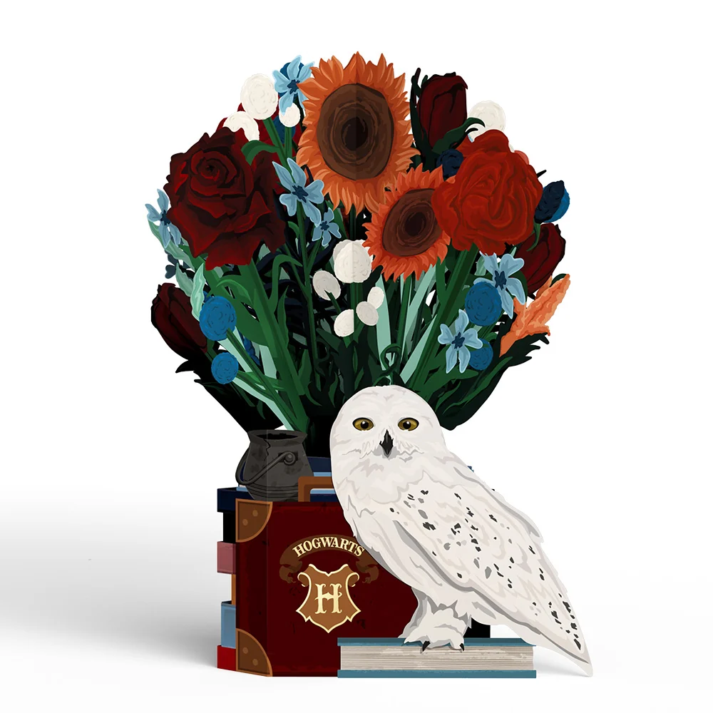 Lovepop Harry Potter Hedwig Birthday Pop-Up Card & Flower Buds Bouquet Bundle - Image 5