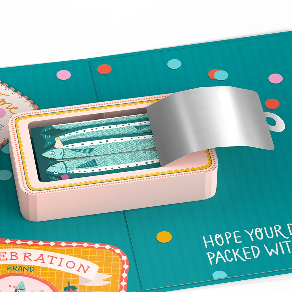 Lovepop Holy Mackerel, It's Your Birthday Pop-Up Card Lid - Image 2