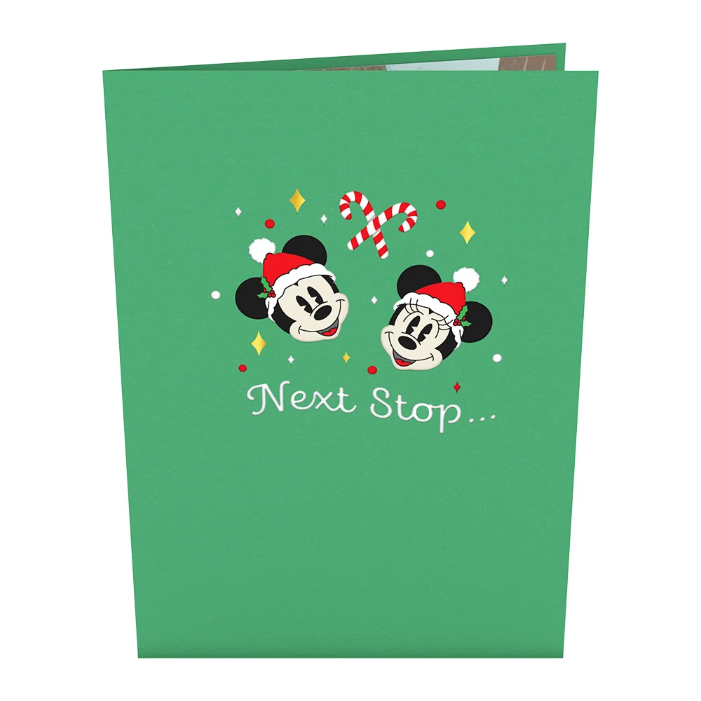 Lovepop Disney's Mickey & Minnie Mouse Christmas Train Pop-Up Card - Image 4
