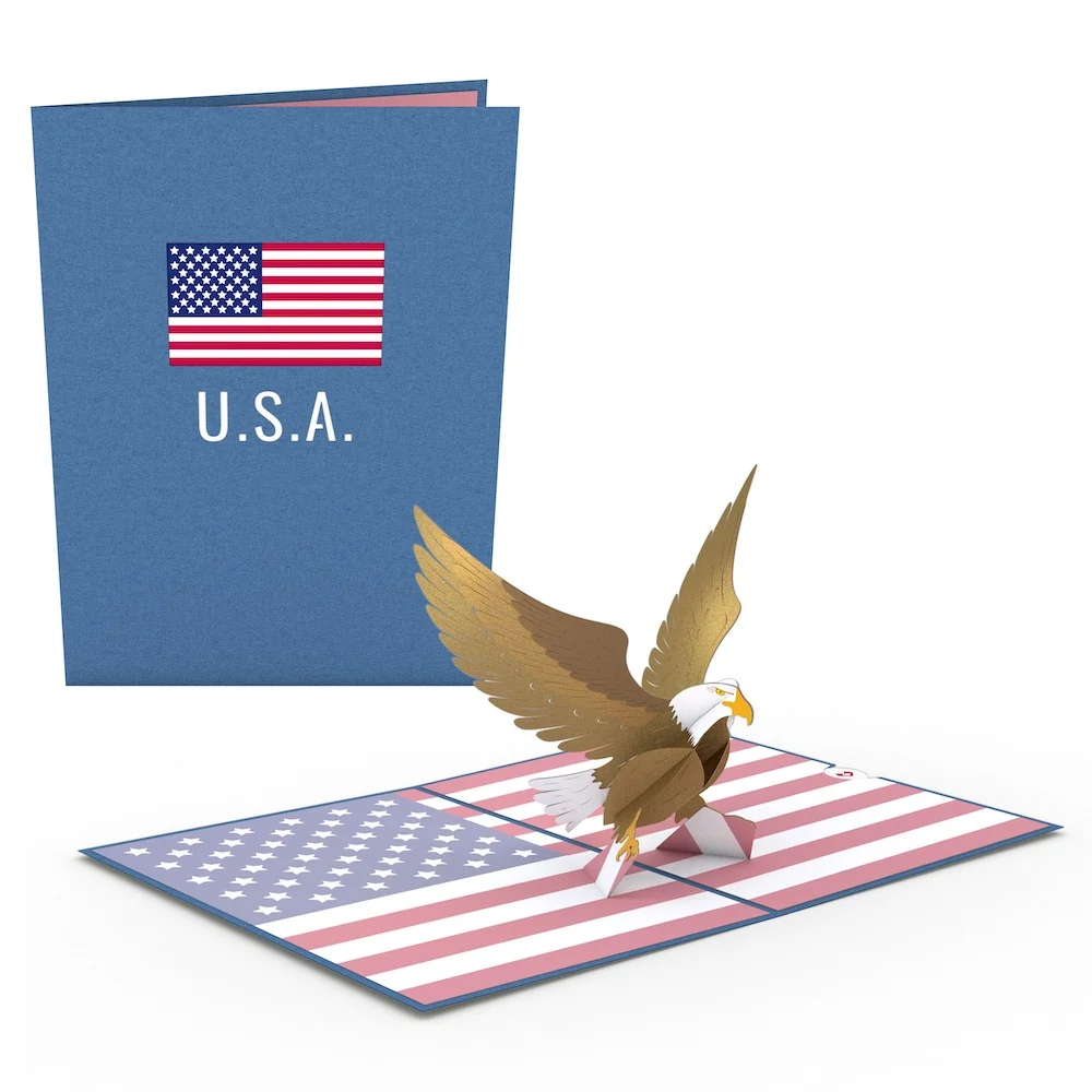 Lovepop Patriotic Eagle Pop-Up Card