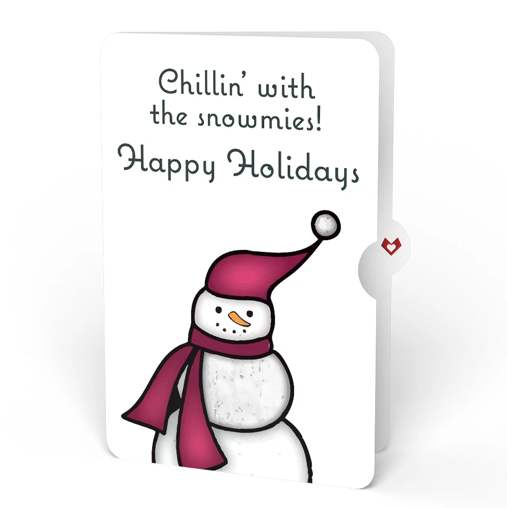 Lovepop Warm Wishes Snowman Suncatcher Card and Chillin’ Holiday Sentiment Set Glass - Image 4