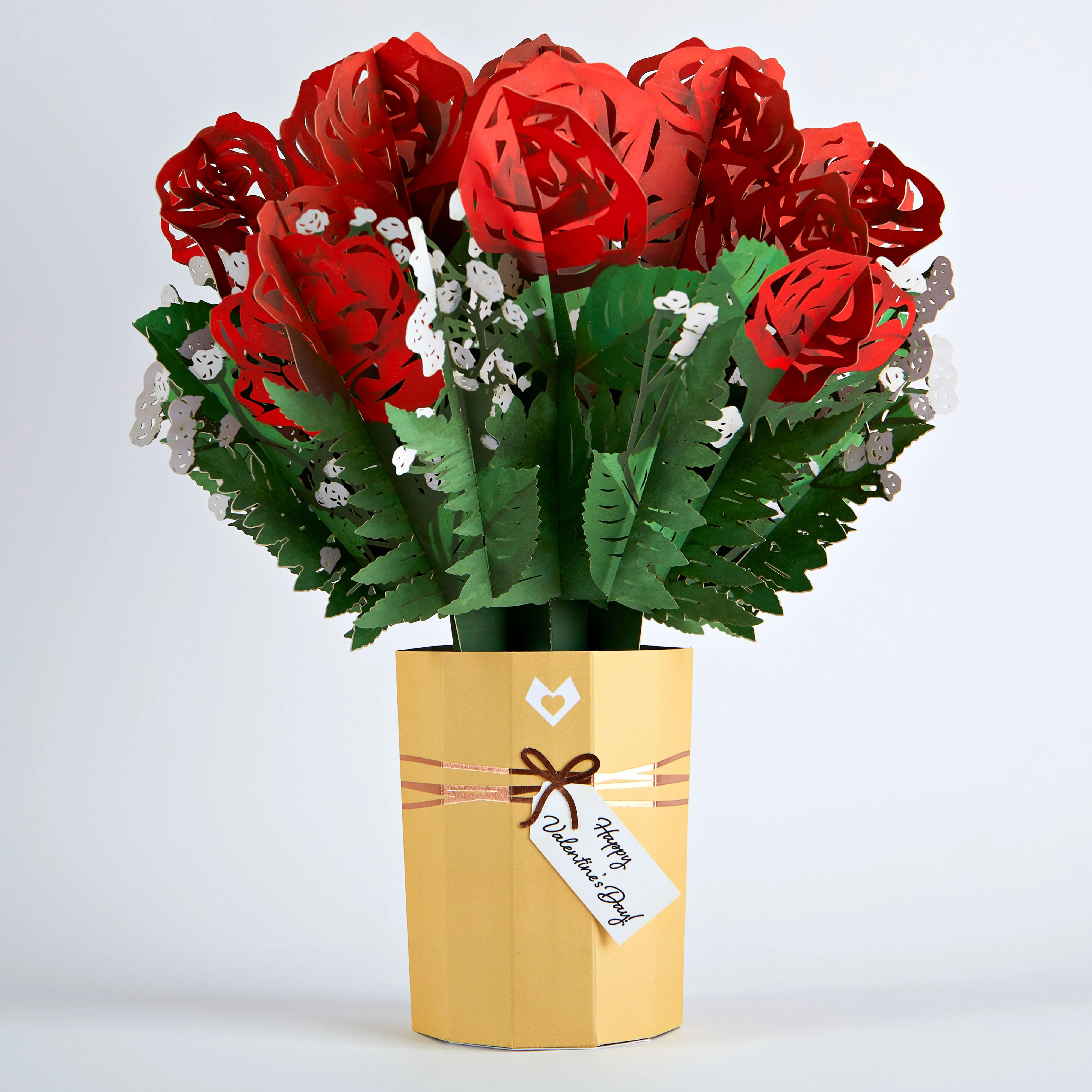 Lovepop Valentine's Day Flower Bouquet Vase