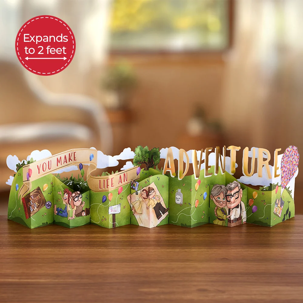 Lovepop Disney and Pixar Up You Make Life an Adventure Loooooong Card (Expands to 2 feet)