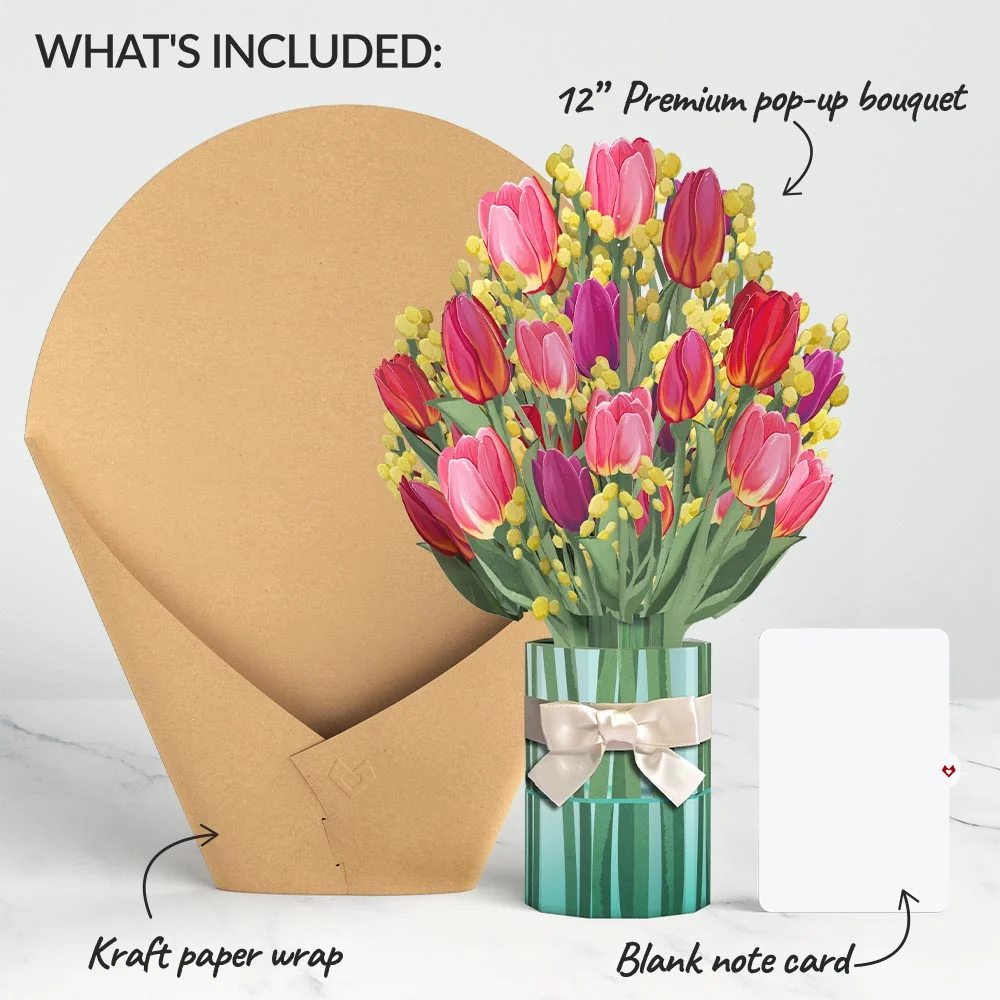 Lovepop Cheerful Tulips Bouquet - Image 5