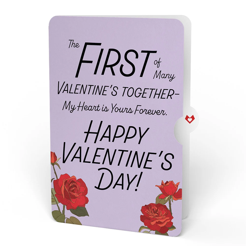 Lovepop Red Rose My Heart Is Yours Forever Valentine Grand Bouquet and Sentiment Set Vase - Image 4