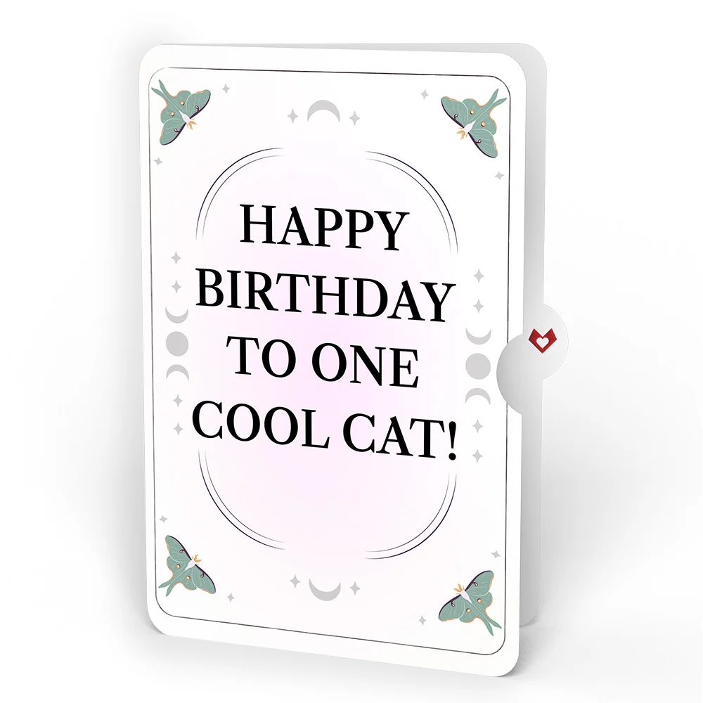 Lovepop Mystic Black Cat Birthday HeartFelt Charm Card and Sentiment Set - Image 4