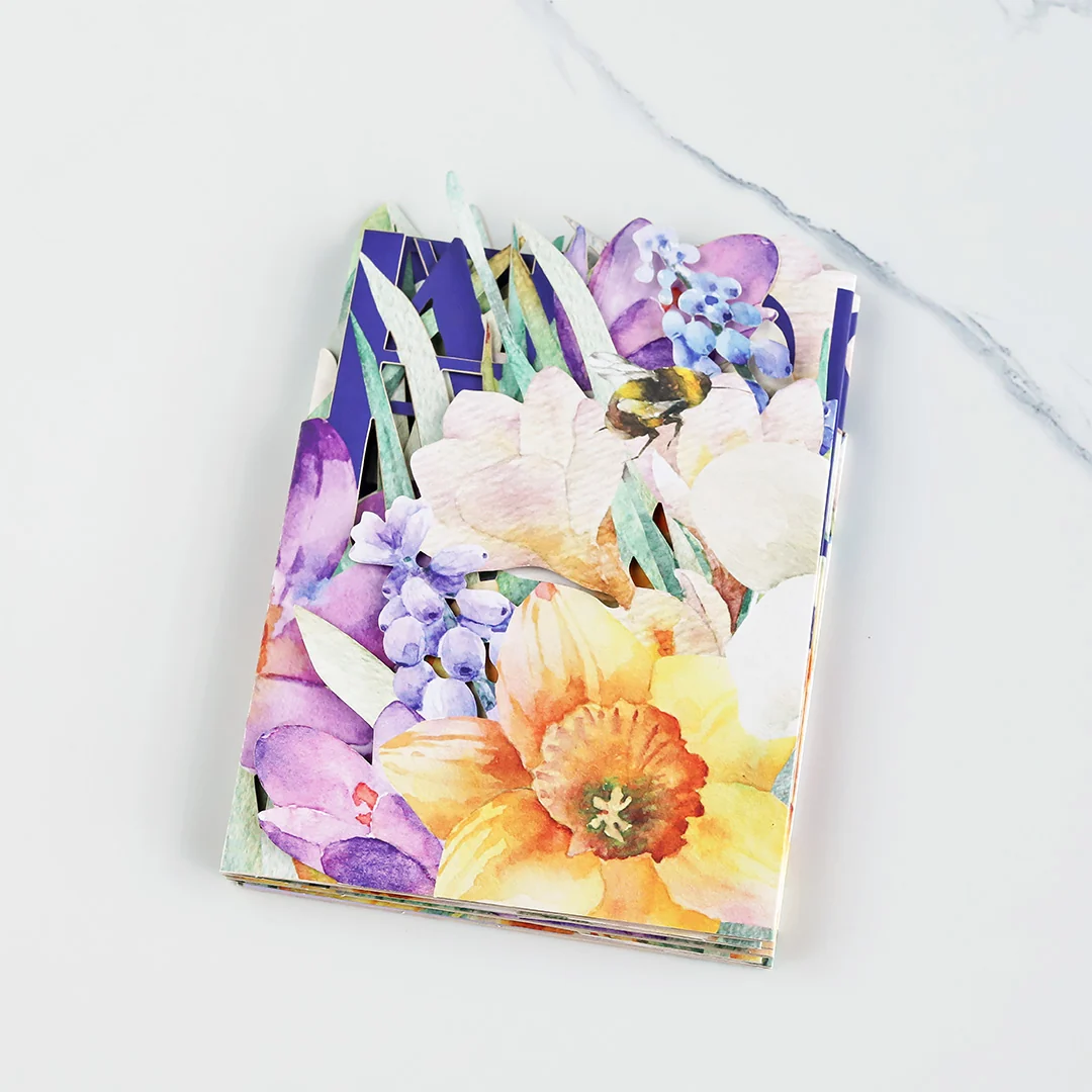 Lovepop Happy Easter Floral Loooooong Card (Expands to 2 feet) - Image 2
