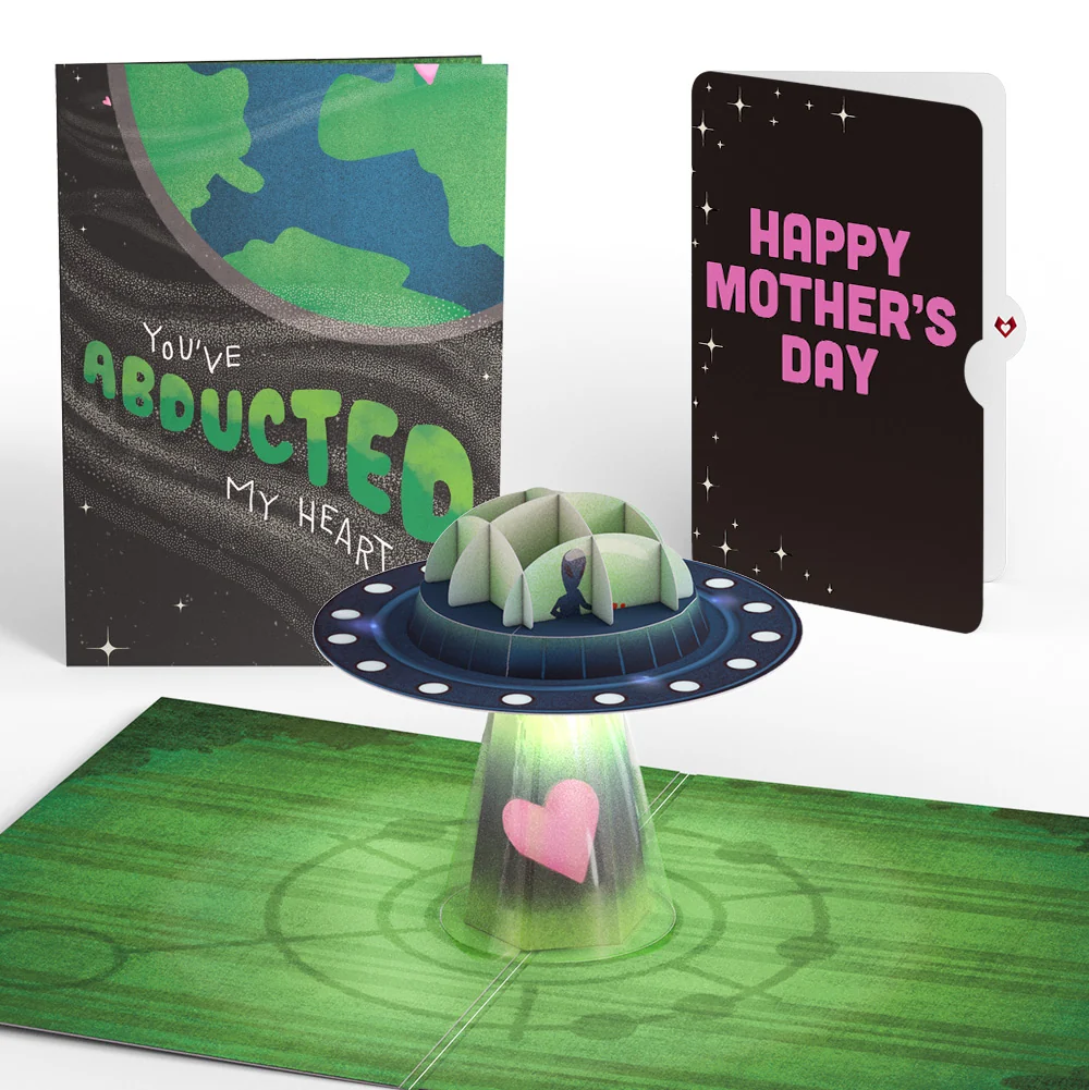 Lovepop You've Abducted My Heart Mother’s Day Light-Up Pop-Up Card and Sentiment Set