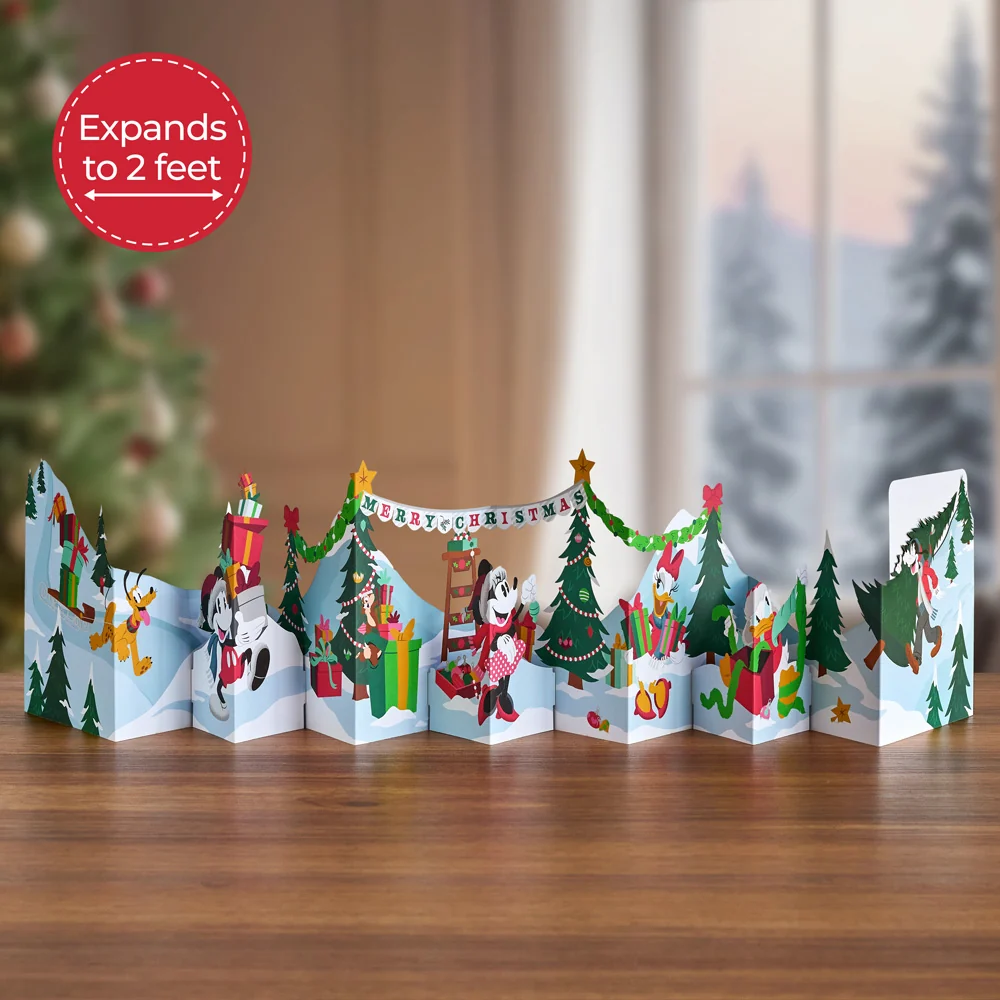 Lovepop Disney's Mickey & Friends Merry Christmas Loooooong Card (Expands to 2 feet)
