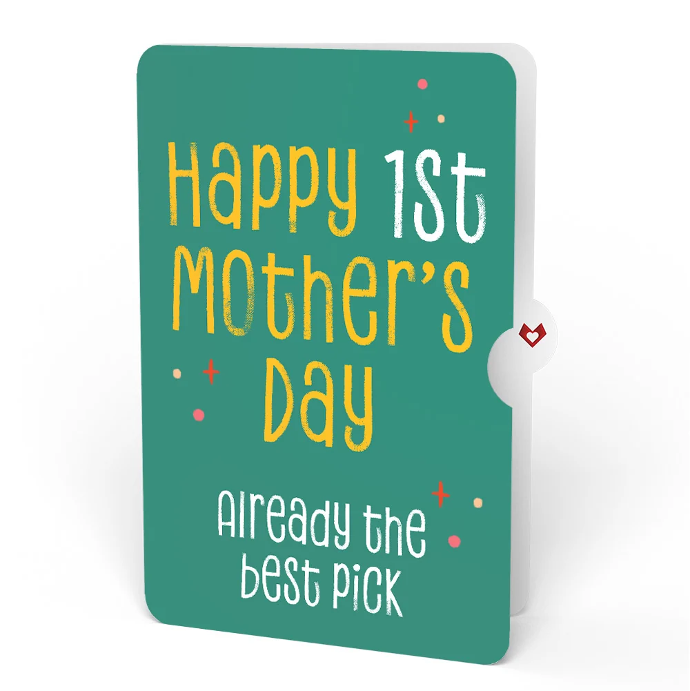 Lovepop Pick You Every Time 1st Mother’s Day Pop-Up Card and Sentiment Set for New Mom Glass - Image 4