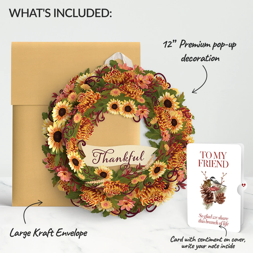 Lovepop Thankful Appreciation Wreath and Sentiment Set for Friend - Image 2