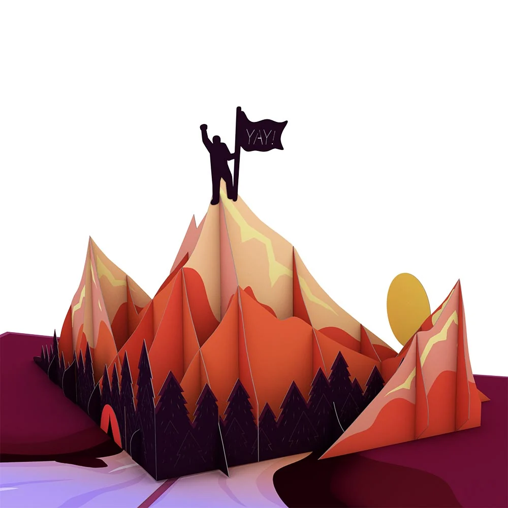 Lovepop You Did It Mountains Pop-Up Card - Image 2