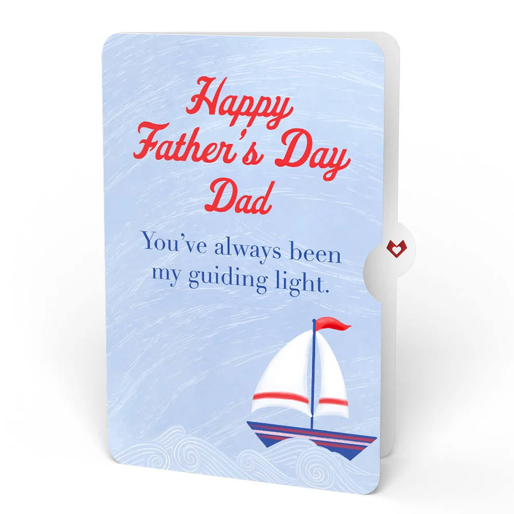 Lovepop Light of My Life Father's Day Light-Up Pop-Up Card and Sailing Boat Guiding Light Sentiment Set for Dad - Image 4