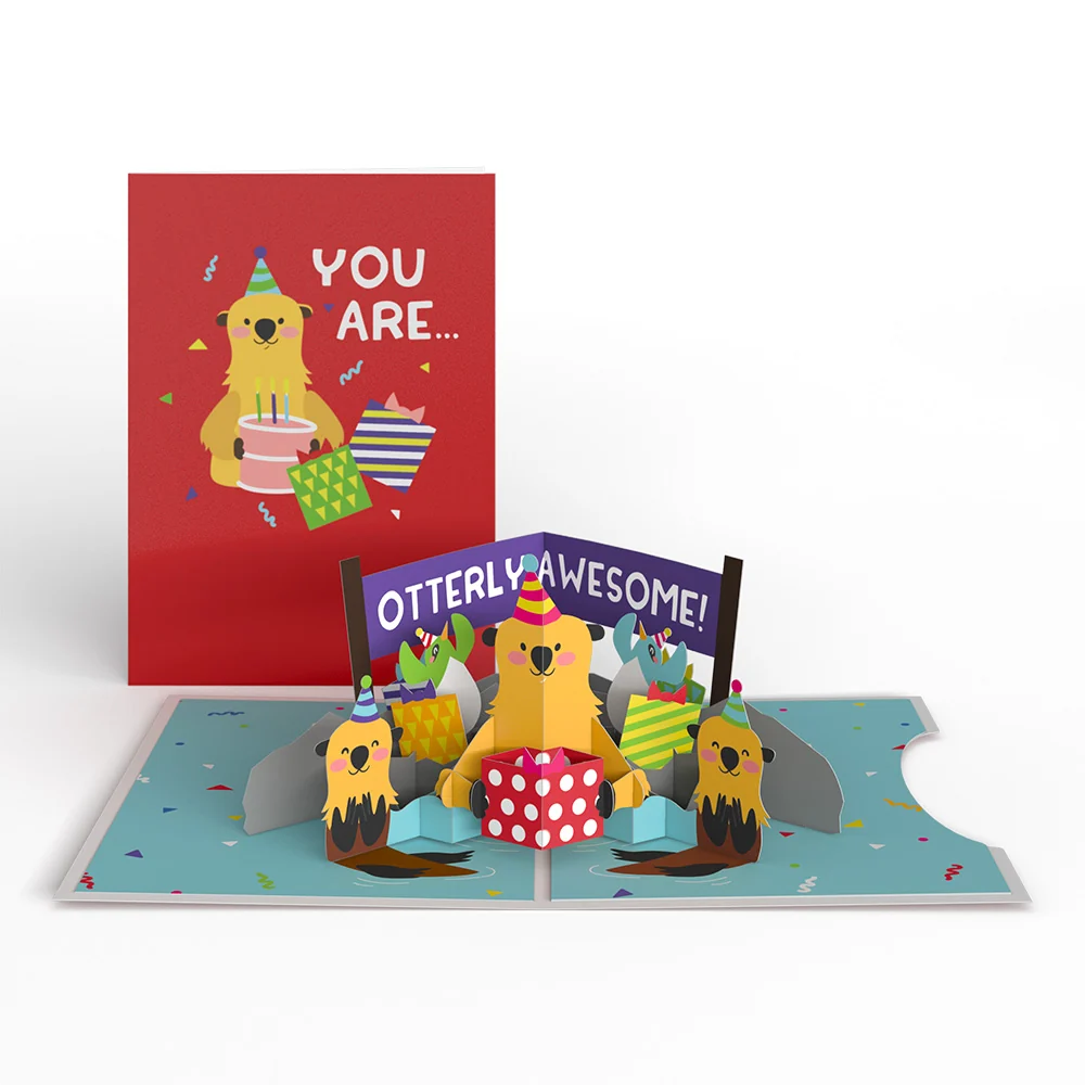 Lovepop Birthday Party Animals 4-in-1 Nesting Card - Image 11