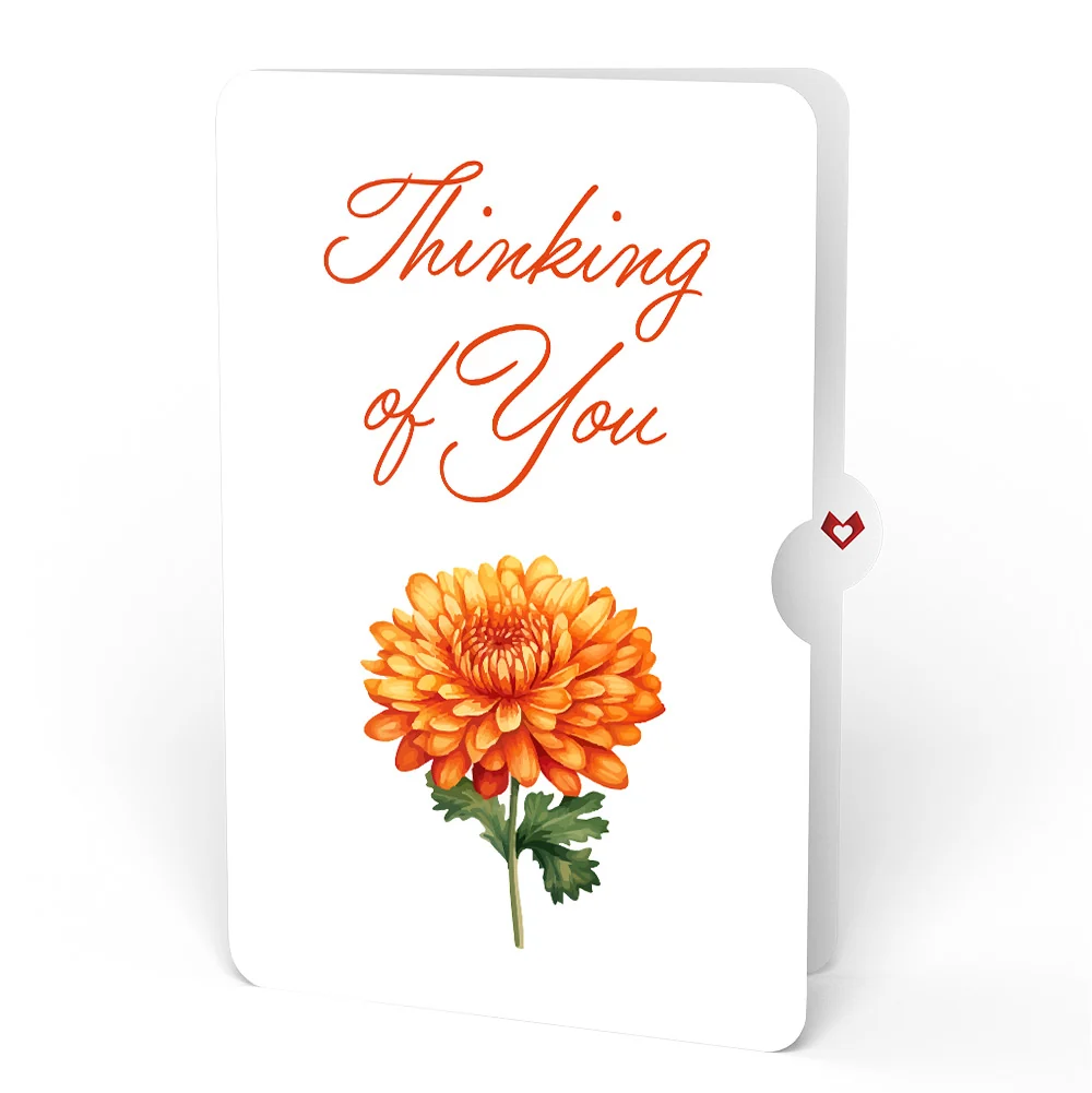 Lovepop Born to Bloom: November Birth Month Flowers Thinking of You Pop-Up Card and Sentiment Set Cream - Image 4