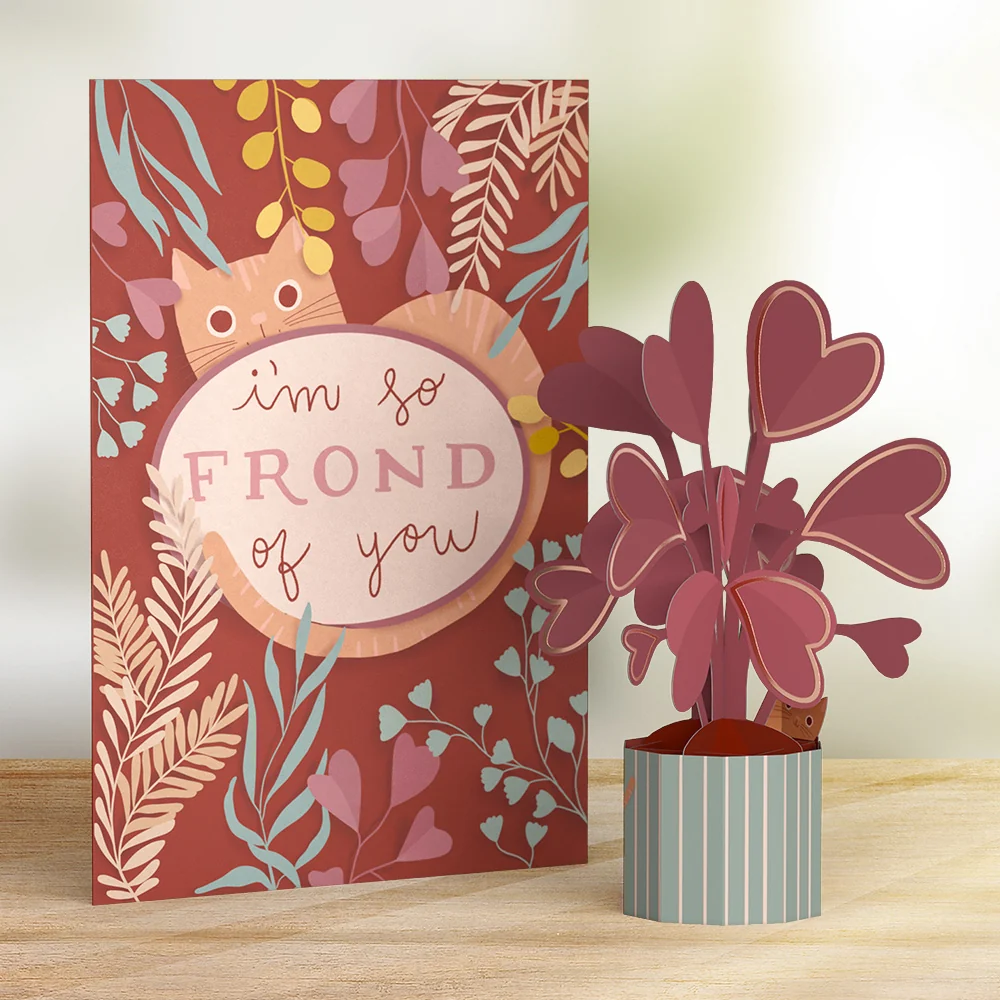 Lovepop So Frond of You Card with Mini Bouquet