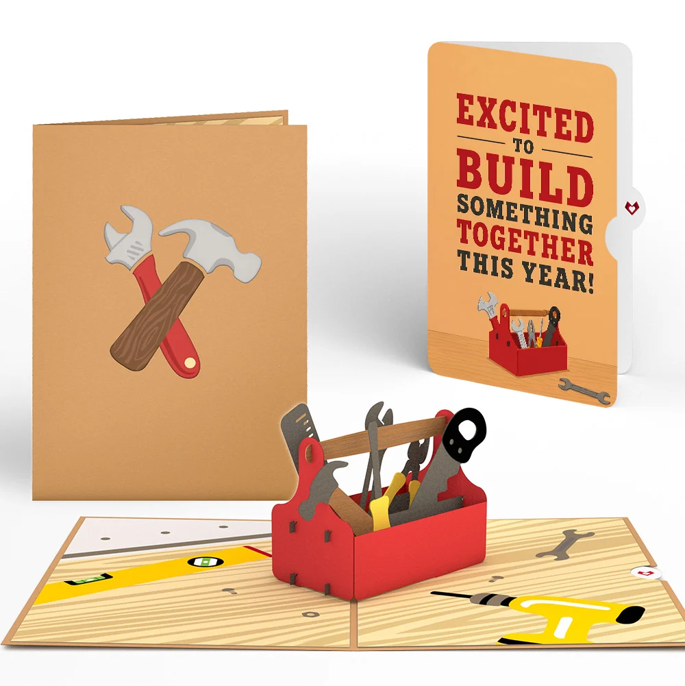 Lovepop Toolbox Welcome Pop-Up Card and Building Something Together Sentiment Set
