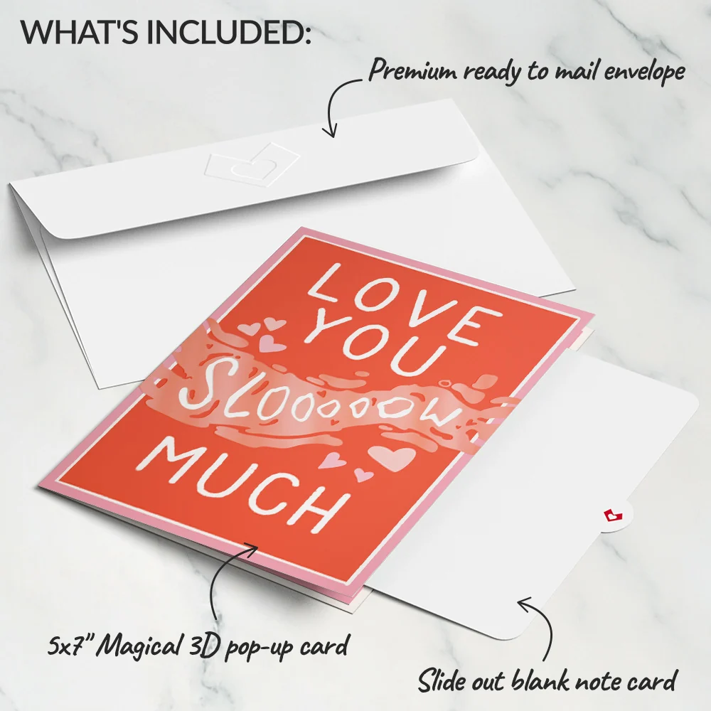 Lovepop Love You Slow Much Snail Pop-Up Card - Image 6