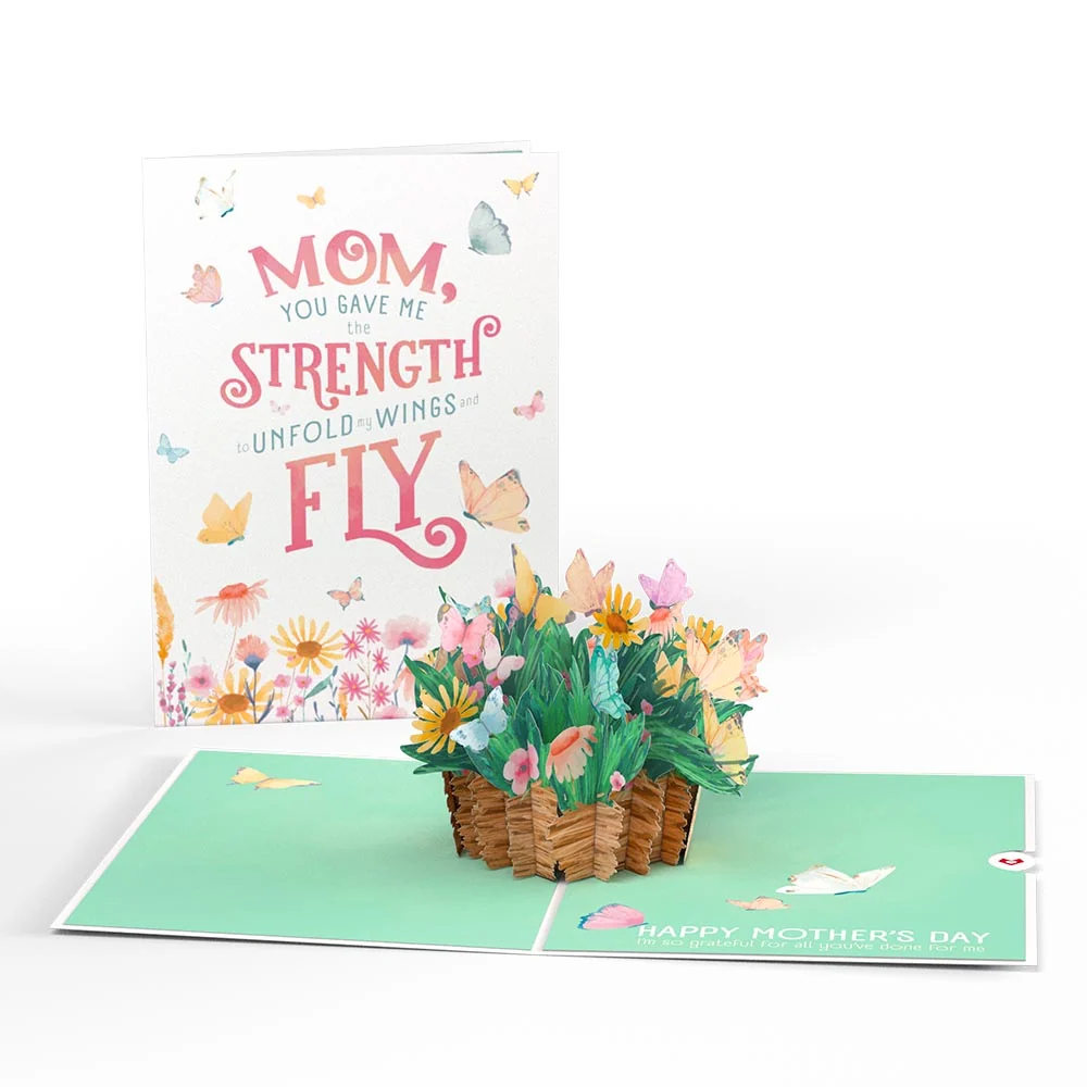 Lovepop Happy Mother’s Day Butterfly Basket Pop-Up Card