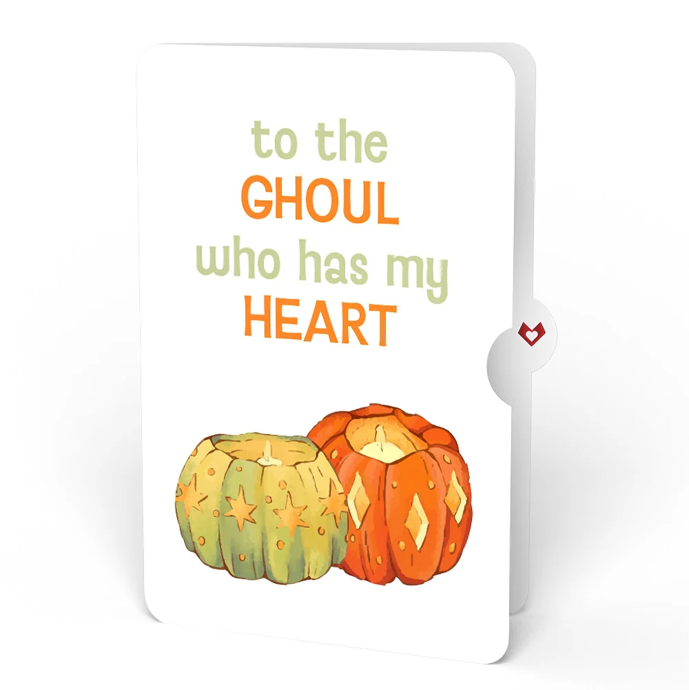 Lovepop Happy Halloween Pumpkin Light-Up Pop-Up Card and Sentiment Set for Partner - Image 4