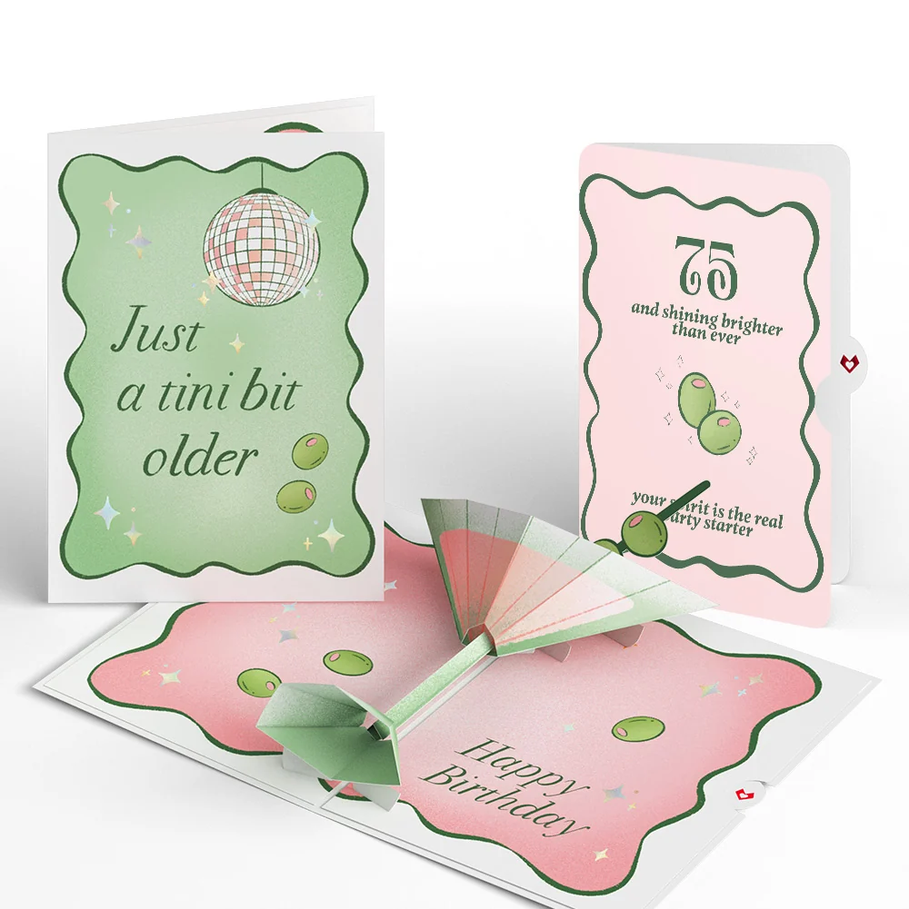 Lovepop Just a Tini Bit Older 75th Birthday Pop-Up Card and Sentiment Set